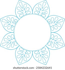 Beautiful flower art and mandala vector design