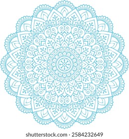Beautiful flower art and mandala vector design