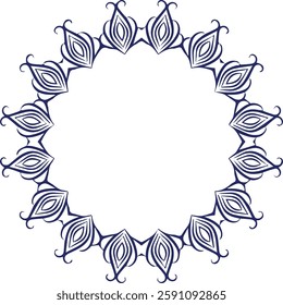 Beautiful flower art and mandala vector design