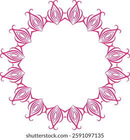 Beautiful flower art and mandala vector design