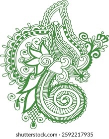 Beautiful flower art and mandala vector design