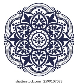 Beautiful flower art and mandala vector design