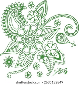 Beautiful flower art and mandala vector design