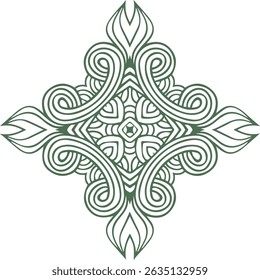 Beautiful flower art and mandala vector design