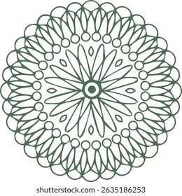 Beautiful flower art and mandala vector design
