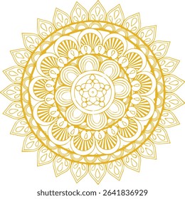 Beautiful flower art and mandala vector design