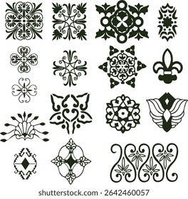 Beautiful flower art and mandala vector design
