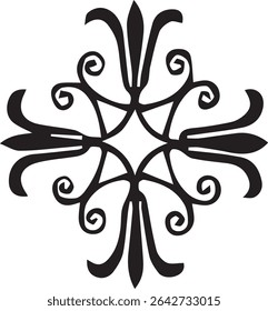 Beautiful flower art and mandala vector design