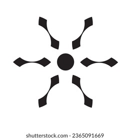Beautiful Flower Art Vector image Black And white. Simple illustration can be used for decorate your work