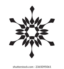 Hermosa imagen vectorial de arte floral en blanco y negro. Se puede utilizar una ilustración sencilla para decorar el trabajo