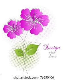 Hermoso fondo floral