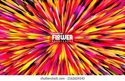 Beautiful Flower Background , Abstract colorful splash background. Modern colorful flow wave explosion