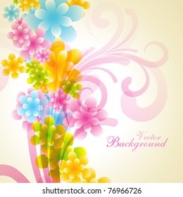 bonito fondo floral de estilo artístico