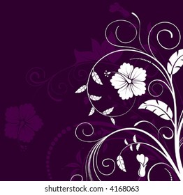Beautiful flower background, element for design, vector illustration