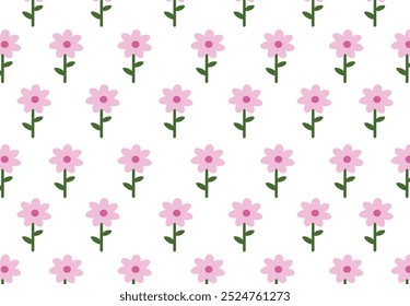 beautiful flower background with illustration