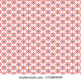 Beautiful Flower Background red and blue circle