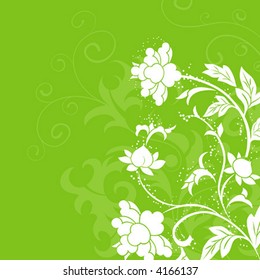 Beautiful flower background with, element for design, vector illustration