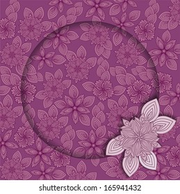 beautiful flower background for your design and the text