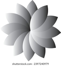 Una hermosa flor en blanco y negro