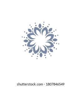 beautiful flower bloom logo design