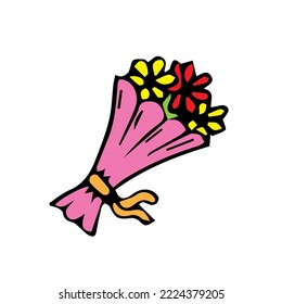 Beautiful flower bouquet for loved ones on special day.