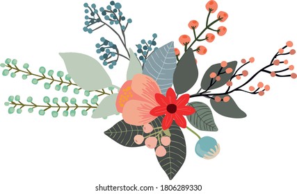 beautiful Flower bouquet vector image  