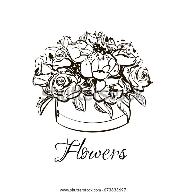 Download Beautiful Flower Box Vector Hand Drawn Stock-Vektorgrafik ...