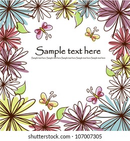 Beautiful flower card