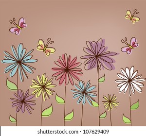 Beautiful flower card