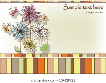 Beautiful flower card