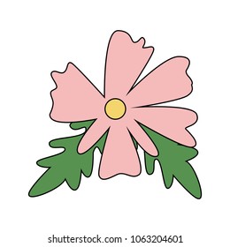 Beautiful flower cartoon