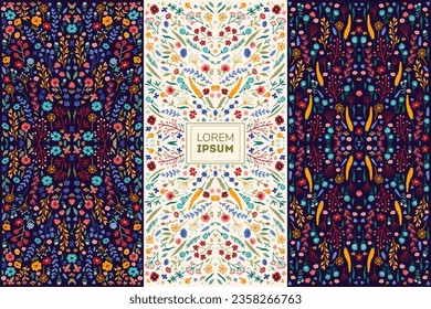 Beautiful flower collection of posters with flower compositions. Notebook covers