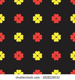 beautiful flower colorful seamless pattern simple elegance minimalist design vector background template