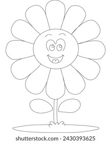 beautiful flower coloring images for kids