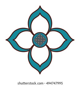 beautiful flower cute icon vector illustration design