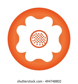beautiful flower cute icon vector illustration design