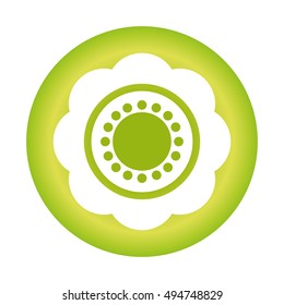 beautiful flower cute icon vector illustration design