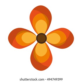 beautiful flower cute icon vector illustration design