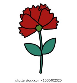 beautiful flower decorative icon