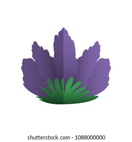beautiful flower decorative icon
