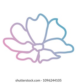 beautiful flower decorative icon