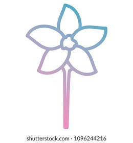 beautiful flower decorative icon