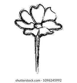 beautiful flower decorative icon
