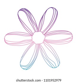 beautiful flower decorative icon