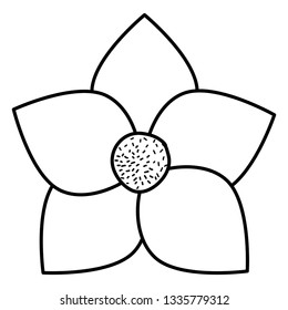 beautiful flower decorative icon