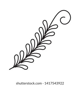 beautiful flower decorative icon vector illustration