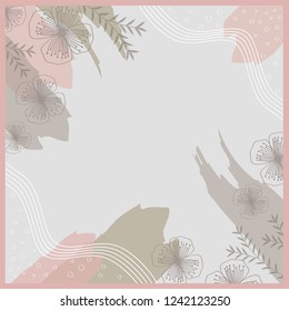 beautiful flower design for scarf