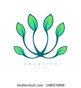 Beautiful flower designs with unique and creative leaves.