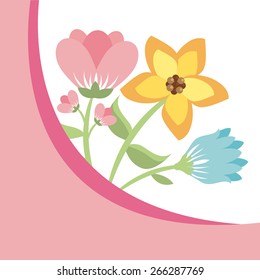 beautiful flower design,vector illustration eps10 graphic