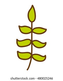 beautiful flower drawing isolated vector illustration design